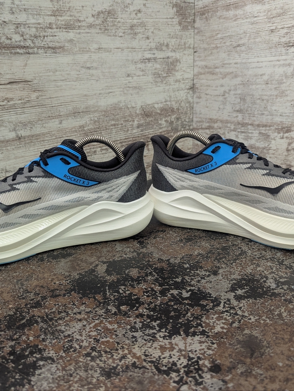 Mens Hoka One One Rocket 3 Running Shoes Sz 10 M Used Sneakers Trainers - Picture 5 of 9